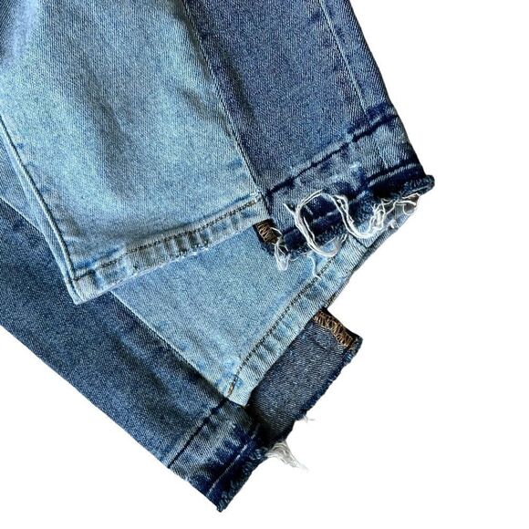 Lane Bryant Flex Magic Waistband High Rise Straight Color Block Crop Jeans - Picture 4 of 9